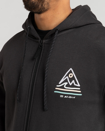 3 Peak - Zip Up Hoodie for Men Black F1ZH02BIF2 Billabong