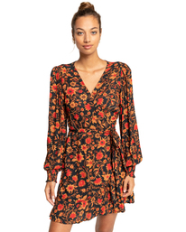 0 In My Heart - Mini- Wickelkleid für Frauen Schwarz F3DR25BIF2 Billabong