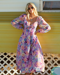 0 Salty Blonde Paradise Love - Midikleid f&uuml;r Frauen Violett F3DR31BIF2 Billabong