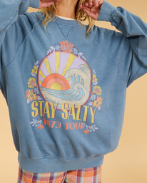 4 Salty Blonde Coastal - Felpa da Donna Blue F3FL19BIF2 Billabong