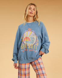 0 Salty Blonde Coastal - Felpa da Donna Blue F3FL19BIF2 Billabong