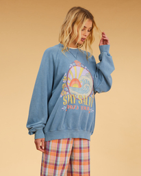 3 Salty Blonde Coastal - Felpa da Donna Blue F3FL19BIF2 Billabong