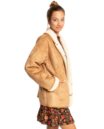 2 Autumn Leaves - Abrigo de lana sintética para Mujer Marron F3JK22BIF2 Billabong