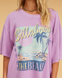 4 Salty Blonde Easy Shores - Oversized T-Shirt for Women Purple F3KT08BIF2 Billabong