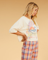 3 Salty Blonde Still Salty - T- Shirt f&uuml;r Frauen Weiss F3KT09BIF2 Billabong