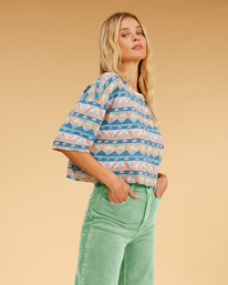 4 Still Salty - T-Shirt voor Dames Brown F3KT10BIF2 Billabong