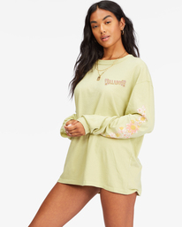 5 Heartbreaker - Camiseta de Manga Larga para Mujer Verde F3LS15BIF2 Billabong