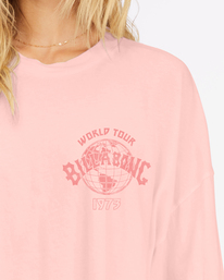 6 Lovers Of The Sun - Cropped Long Sleeve T-Shirt for Women Pink F3LS18BIF2 Billabong