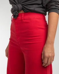 5 Free Fall - Pantalón de pata ancha para Mujer Rojo F3PT03BIF2 Billabong