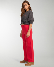 4 Free Fall - Pantalón de pata ancha para Mujer Rojo F3PT03BIF2 Billabong
