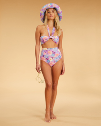 2 Halleys Garden Wrap Halter - Bikini Top voor Dames Brown F3ST10BIF2 Billabong