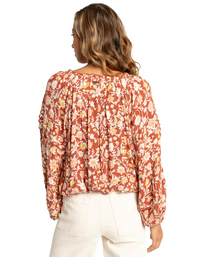 5 Heart Break - Long Sleeve Blouse for Women Red F3TP10BIF2 Billabong