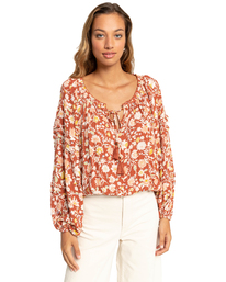 0 Heart Break - Long Sleeve Blouse for Women Red F3TP10BIF2 Billabong
