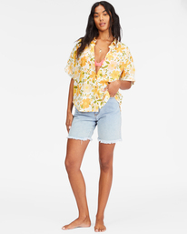 3 Made For Sun - Camisa de Manga Corta para Mujer Marron F3TP21BIF2 Billabong