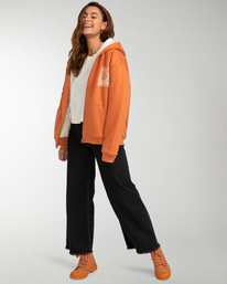 2 Cold Roses - Sweat à capuche zippé pour Femme  F3ZH12BIF2 Billabong
