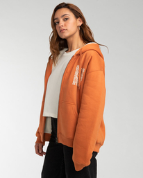 4 Cold Roses - Sweat à capuche zippé pour Femme  F3ZH12BIF2 Billabong
