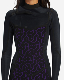 5 3/2mm Synergy - Traje de Surf con Cremallera en el Pecho para Mujer Negro F43F33BIF2 Billabong