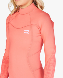 4 4/3 Synergy - Back-Zip-Neoprenanzug für Mädchen Rot F44G40BIF2 Billabong
