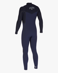 5 4/3mm Furnace Comp 2022 - Combinaison de surf zip poitrine pour Homme Bleu F44M46BIF2 Billabong