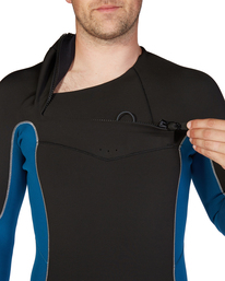 14 5/4mm Absolute 2022 - Chest-Zip-Neoprenanzug f&uuml;r M&auml;nner Gr&uuml;n F45M25BIF2 Billabong