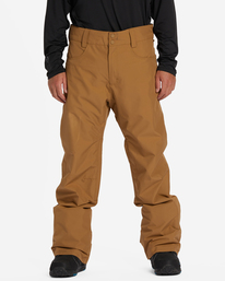 1 Outsider - Snow Pants for Men Brown F6PM10BIF2 Billabong