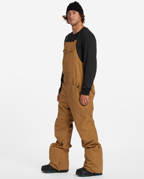 2 Outsider - Jardineiras para a neve para Homem Marrom F6PM11BIF2 Billabong