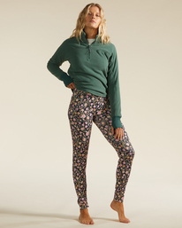 3 Warm Up - Funktionelle Leggings für Frauen Schwarz F6SF11BIF2 Billabong