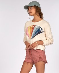 1 Crop Crew Sweatshirt White H3CR03BIP8 Billabong
