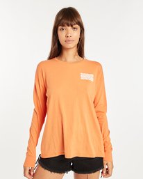 0 Boyfriend Long Sleeve T-Shirt Naranja H3LS02BIMU Billabong