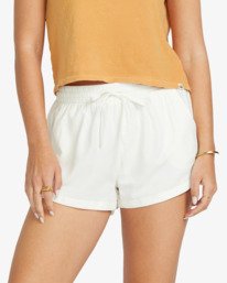 billabong, Road Trippin - Short à taille élastique pour Femme, SALT CRYSTAL (scs) 4 Road Trippin - Short à taille élastique pour Femme Blanc J202EROA Billabong