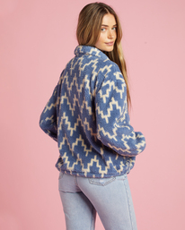 2 Time Off - Fleece mit Halbreißverschluss für Frauen Blau J6413BTI Billabong