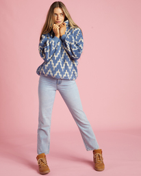 1 Time Off - Fleece mit Halbreißverschluss für Frauen Blau J6413BTI Billabong