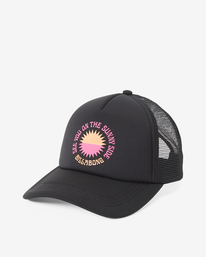 0 Across Waves - Trucker Cap for Women Black JAHWQBAC Billabong