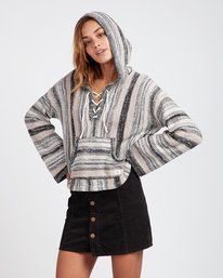 2 Baja Beach 2 Striped Hooded Sweater  L3JP10BIF8 Billabong