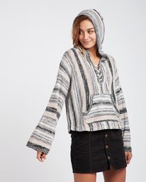 3 Baja Beach 2 Striped Hooded Sweater  L3JP10BIF8 Billabong