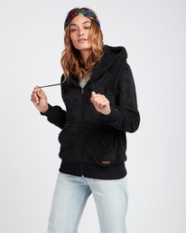 0 Cozy Down Loose Knit Zip Hoodie  L3WA12BIF8 Billabong