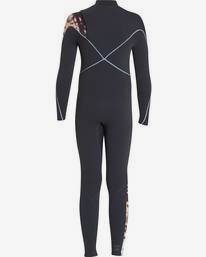 1 Boys 3/2 Furnace Comp Chest Zip Wetsuit  L43B03BIF8 Billabong