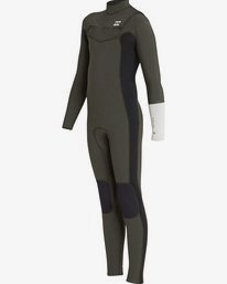 1 4/3 Boys Furnace Revolution Chest Zip Wetsuit Brown L44B04BIF8 Billabong
