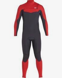 0 5/4 Furnace Absolute Chest Zip Gbs Fullsuit Wetsuit Red L45M09BIF8 Billabong