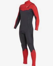1 5/4 Furnace Absolute Chest Zip Gbs Fullsuit Wetsuit Red L45M09BIF8 Billabong