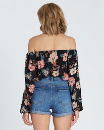 1 Mi Amore Floral Print Off-The-Shoulder Top  M3TP01BIW8 Billabong