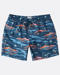2 Sunday Pigment Laybacks 16" Boardshorts Azul N1LB17BIP9 Billabong