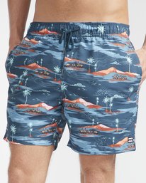 0 Sunday Pigment Laybacks 16" Boardshorts Azul N1LB17BIP9 Billabong