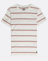 0 Boys' Die Cut Stripe T-Shirt Weiss N2JE04BIP9 Billabong