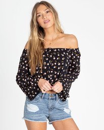 0 Light It Up Off-The-Shoulder Top  N3TP01BIP9 Billabong