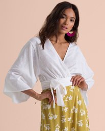 0 Got It Right Wrap Blouse Top  N3TP19BIP9 Billabong