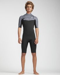 1 2/2 Absolute Flatlock Chestzip Grau N42M23BIP9 Billabong