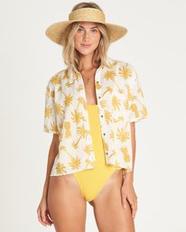 1 Hana Koa Blouse Top White P3TP01BIS9 Billabong