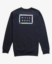 2 Die Cut Theme - Jersey de Cuello Redondo para Hombre Azul Q1CR03BIF9 Billabong