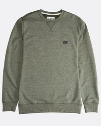 3 All Day - Crew Pullover f&uuml;r M&auml;nner Gr&uuml;n Q1FL01BIF9 Billabong